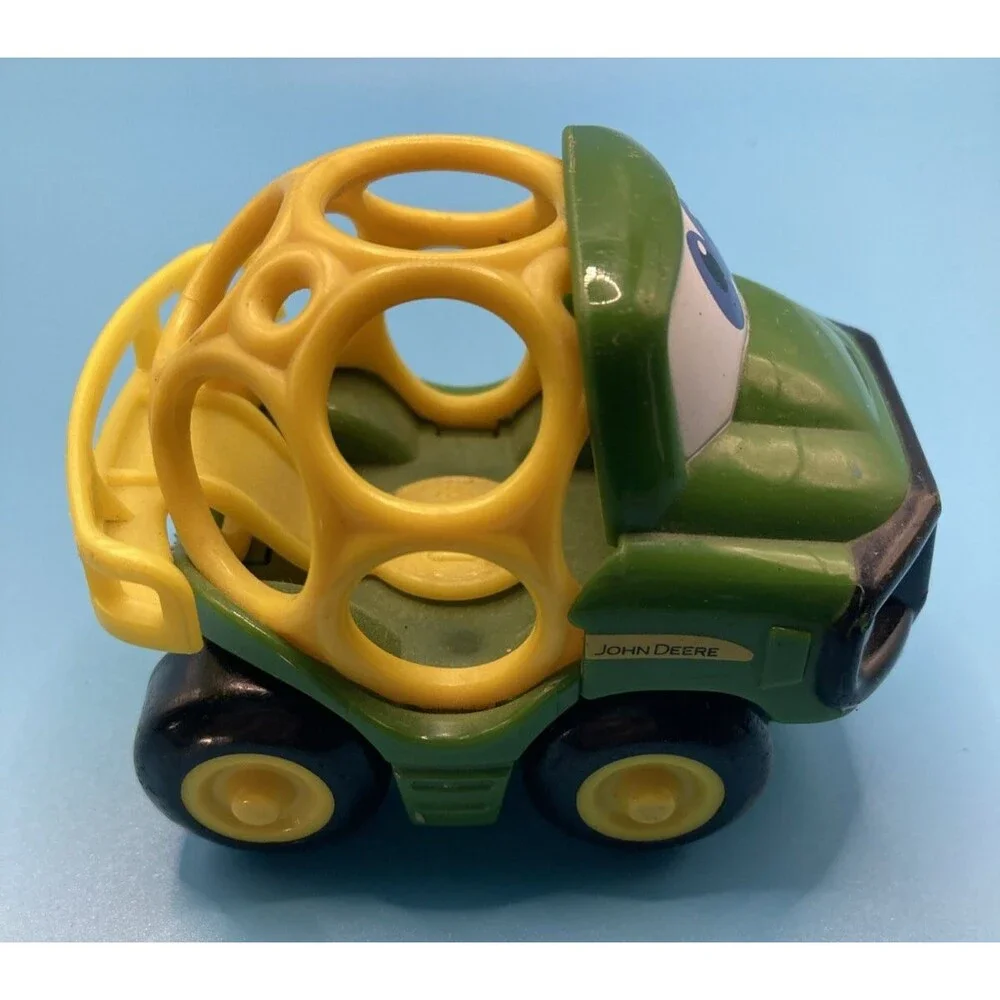 John Deere Oball Go Grippers Green Yellow Toy Truck Tractor Toddler Baby Car